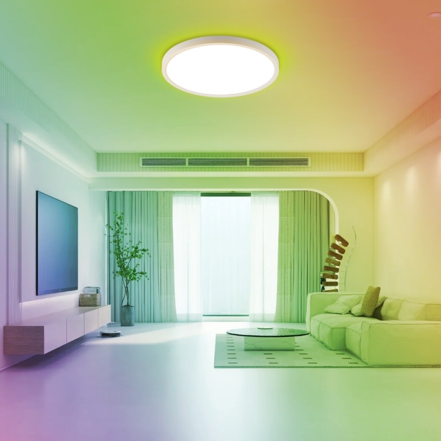 Immax NEO 07169-W60 - Iluminação de teto LED RGB+CCT com regulação NEO LITE TUDO 65W/230V 2700-6500K Wi-Fi Tuya + comando branco