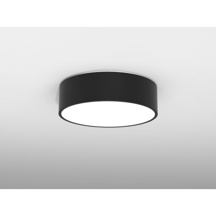 Immax NEO 07200L - Iluminação de teto LED com regulação RONDATE LED/18W/230V 3000-6000K diâmetro 25 cm preto Tuya + comando