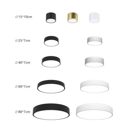 Immax NEO 07201L - Iluminação de teto LED com regulação RONDATE LED/28W/230V preto Tuya + controlo remoto