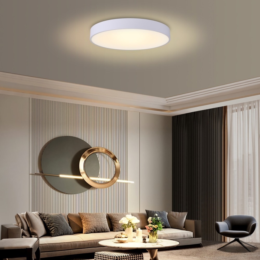 Immax NEO 07206L - Iluminação de teto LED com regulação RONDATE LED/53W/230V branco Tuya + controlo remoto