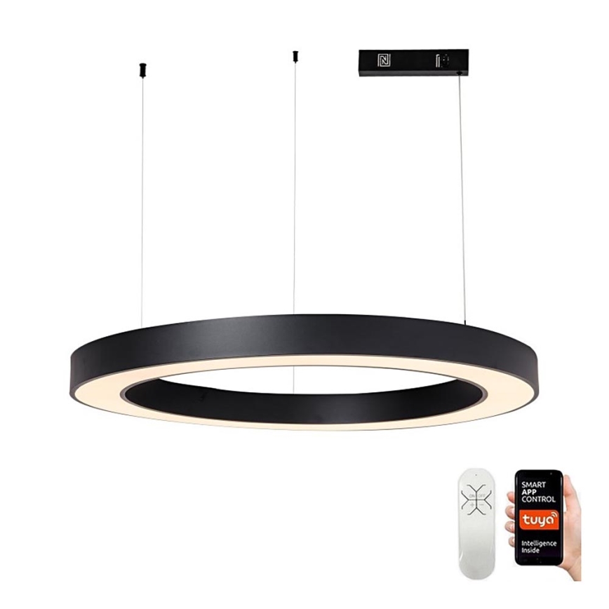 Immax NEO 07211L - Candeeiro suspenso LED com regulação PASTEL LED/68W/230V 2700-6500K Tuya preto + comando