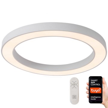 Immax NEO 07213L - Iluminação de teto LED com regulação PASTEL LED/68W/230V 95 cm branco Tuya + controlo remoto