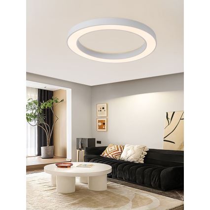 Immax NEO 07213L - Iluminação de teto LED com regulação PASTEL LED/68W/230V 95 cm branco Tuya + controlo remoto