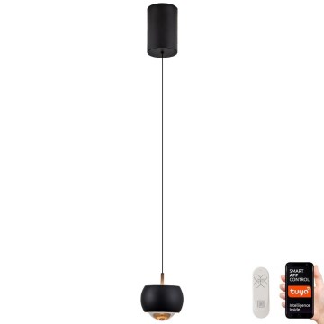Immax NEO 07219L - Candelabro suspenso LED com regulação DORMINE LED/6W/230V mate preto Tuya + controlo remoto