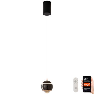 Immax NEO 07220L - Candelabro suspenso LED com regulação DORMINE LED/6W/230V preto brilhante Tuya + controlo remoto