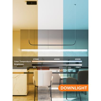 Immax NEO 07221L - Candelabro suspenso LED com regulação NEO LITE PATTINI LED/26W/230V 2700-6500K Wi-Fi Tuya + controlo remoto