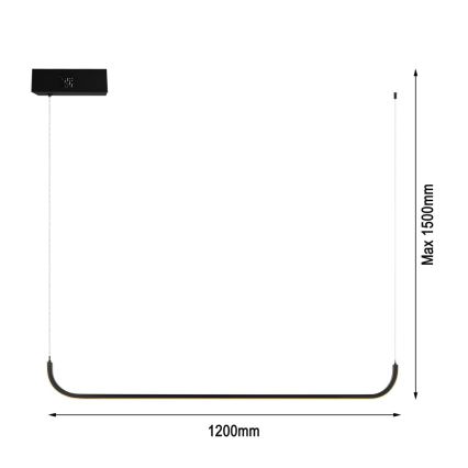 Immax NEO 07221L - Candeeiro de teto LED regulável com cabo NEO LITE PATTINI LED/26W/230V 2700-6500K Wi-Fi Tuya + controlo remoto