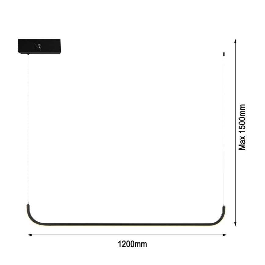 Immax NEO 07221L - Candeeiro de teto LED regulável com cabo NEO LITE PATTINI LED/26W/230V 2700-6500K Wi-Fi Tuya + controlo remoto
