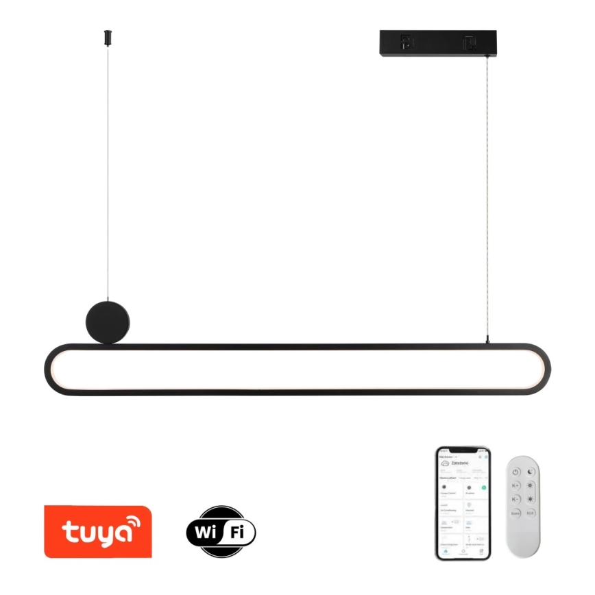 Immax NEO 07231L - Candelabro suspenso LED com regulação NEO LITE OVALE LED/50W/230V 2700-6500K Wi-Fi Tuya + controlo remoto