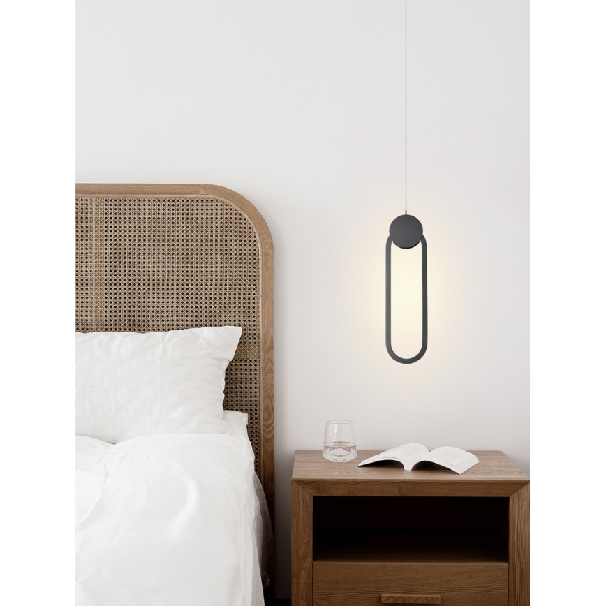 Immax NEO 07232L - Candelabro suspenso LED com regulação NEO LITE OVALE LED/22W/230V 2700-6500K Wi-Fi Tuya + controlo remoto