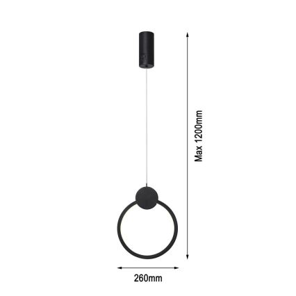 Immax NEO 07233L - Candelabro suspenso LED com regulação NEO LITE OVALE LED/18W/230V Wi-Fi Tuya 2700-6500K + controlo remoto