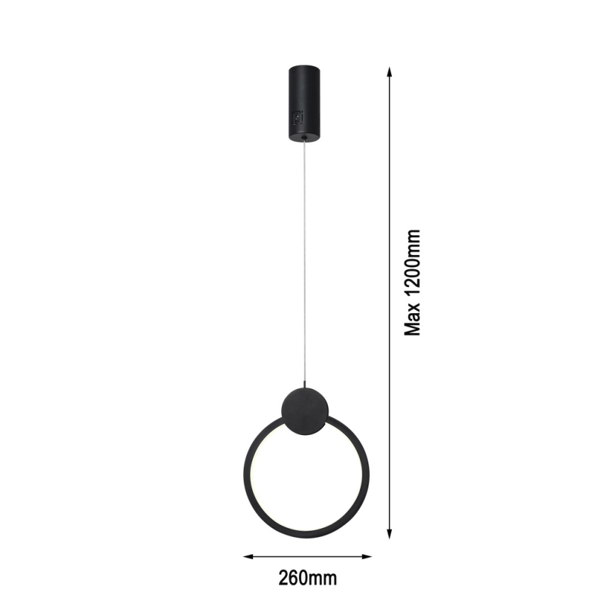 Immax NEO 07233L - Candelabro suspenso LED com regulação NEO LITE OVALE LED/18W/230V Wi-Fi Tuya 2700-6500K + controlo remoto