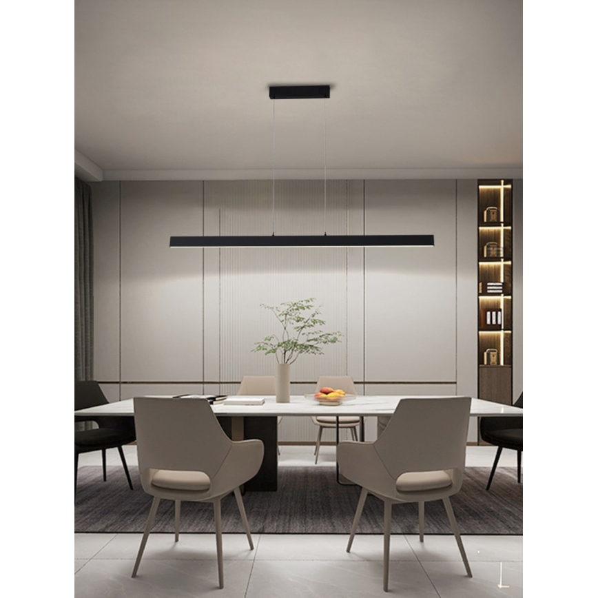 Immax NEO 07234L - Candelabro suspenso LED com regulação NEO LITE TRIANGOLO LED/28W/230V Wi-Fi Tuya 2700-6500K + controlo remoto