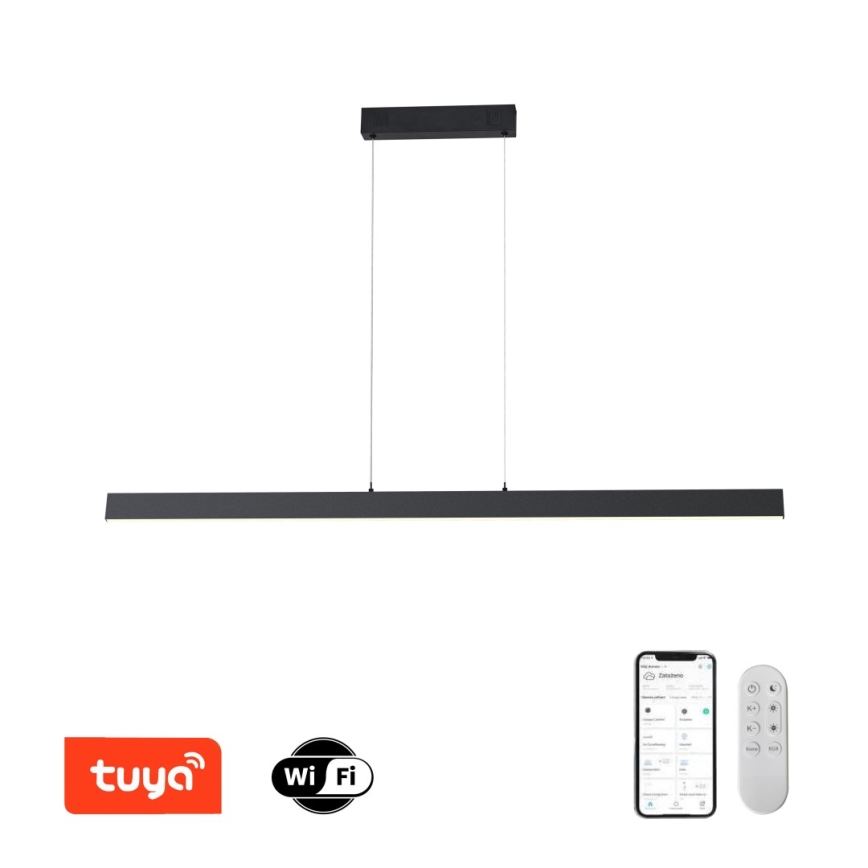 Immax NEO 07234L - Candelabro suspenso LED com regulação NEO LITE TRIANGOLO LED/28W/230V Wi-Fi Tuya 2700-6500K + controlo remoto