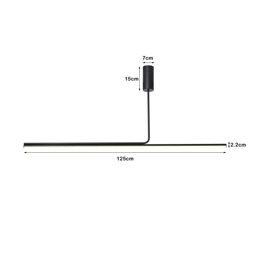 Immax NEO 07235L - Candelabro suspenso LED com regulação NEO LITE ASTA LED/28W/230V Wi-Fi Tuya 2700-6500K + controlo remoto