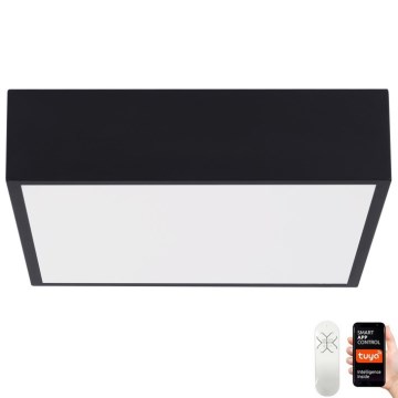 Immax NEO 07237L - Iluminação de teto LED com regulação CANTO LED/22W/230V preto Tuya + controlo remoto