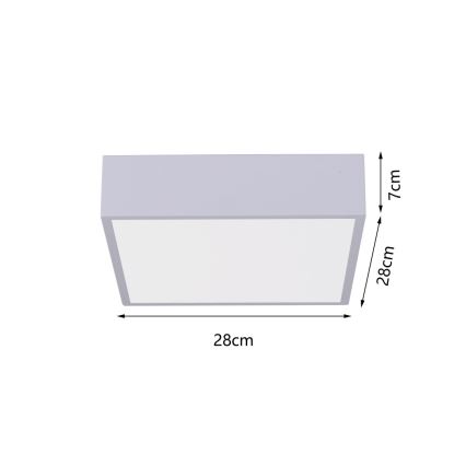Immax NEO 07238L - Iluminação de teto LED com regulação CANTO LED/22W/230V branco Tuya + controlo remoto