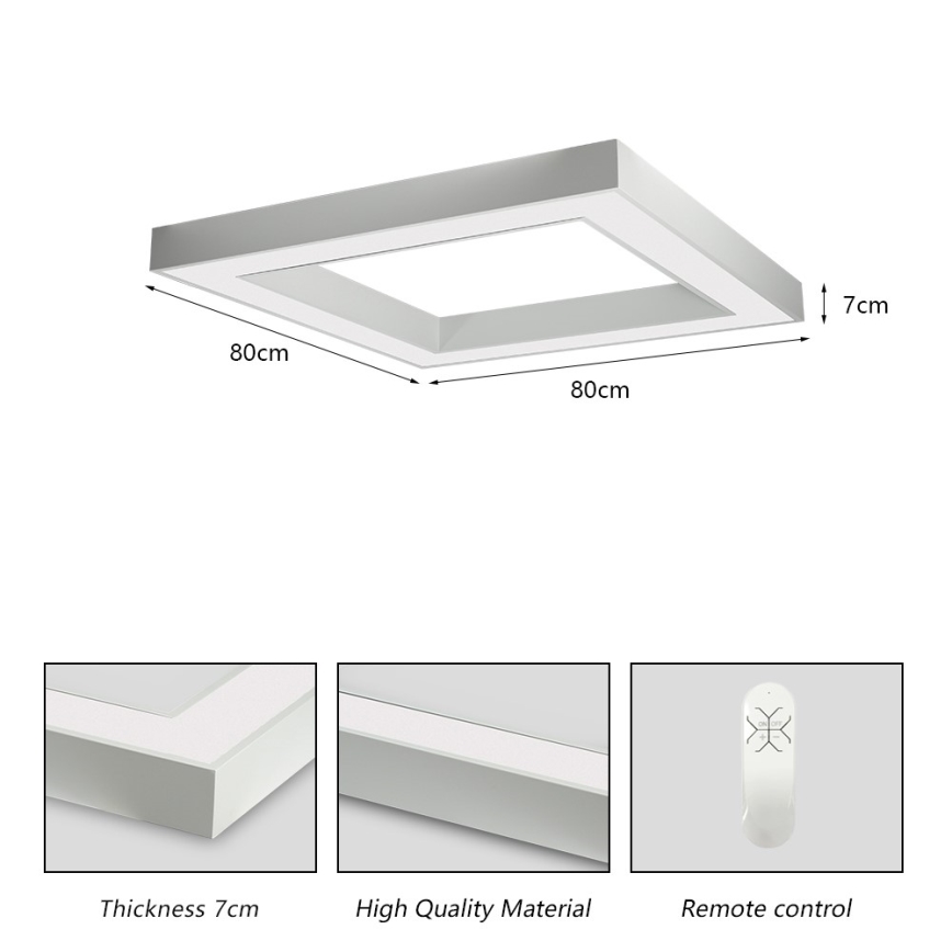 Immax NEO 07240L - Iluminação de teto LED com regulação CANTO LED/60W/230V 2700-6500K Tuya branco