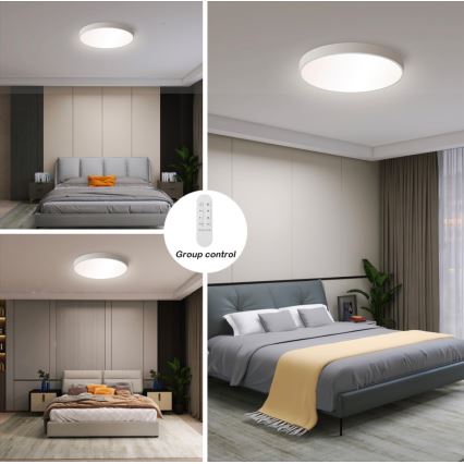 Immax NEO 07251L - Iluminação de teto LED com regulação NEO LITE SEMPLICI LED/36W/230V 3000-6000K Wi-Fi Tuya branco + comando