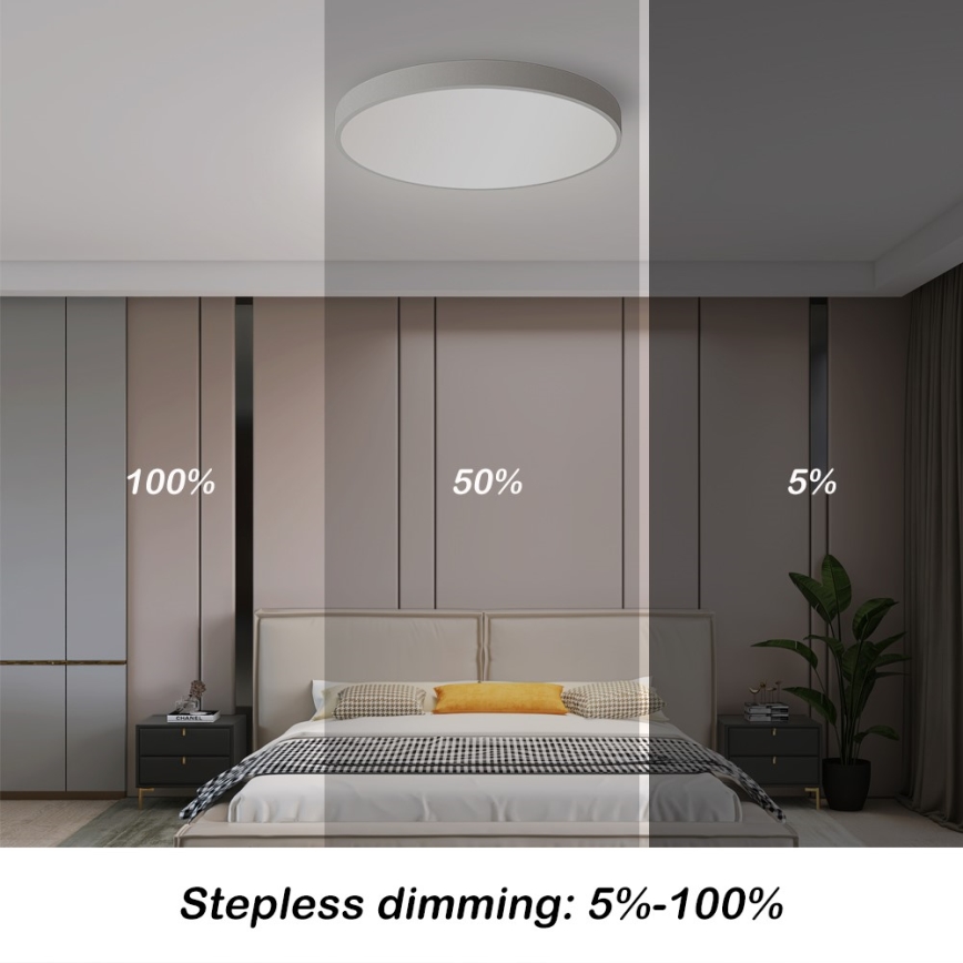 Immax NEO 07251L - Iluminação de teto LED com regulação NEO LITE SEMPLICI LED/36W/230V 3000-6000K Wi-Fi Tuya branco + comando