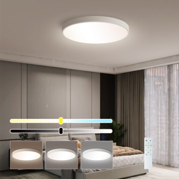 Immax NEO 07252L - Iluminação de teto LED com regulação NEO LITE SEMPLICI LED/48W/230V 3000-6000K Wi-Fi Tuya branco + comando