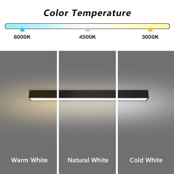 Immax NEO 07255L - Iluminação de teto LED com regulação NEO LITE LUNGO LED/20W/230V 3000-6000K Wi-Fi Tuya preto + comando