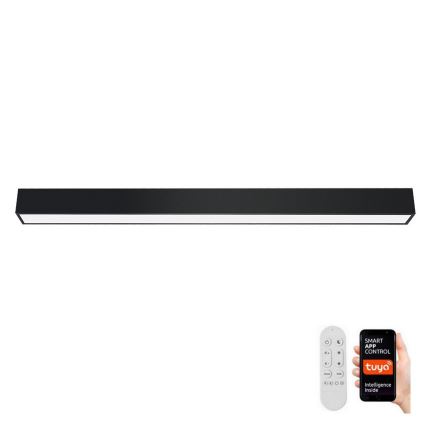 Immax NEO 07256L - Iluminação de teto LED com regulação NEO LITE LUNGO LED/38W/230V 3000-6000K Wi-Fi Tuya preto + comando