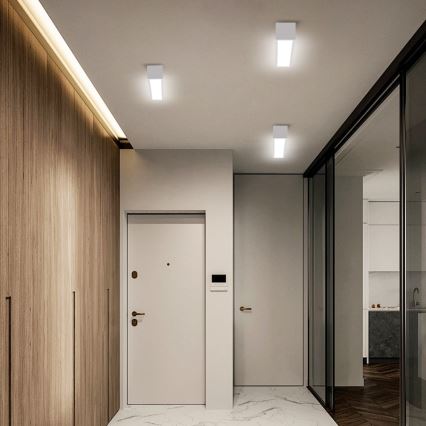 Immax NEO 07257L - Iluminação de teto LED com regulação NEO LITE LUNGO LED/20W/230V 3000-6000K Wi-Fi Tuya branco + comando