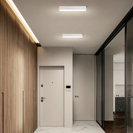 Immax NEO 07257L - Iluminação de teto LED com regulação NEO LITE LUNGO LED/20W/230V 3000-6000K Wi-Fi Tuya branco + comando