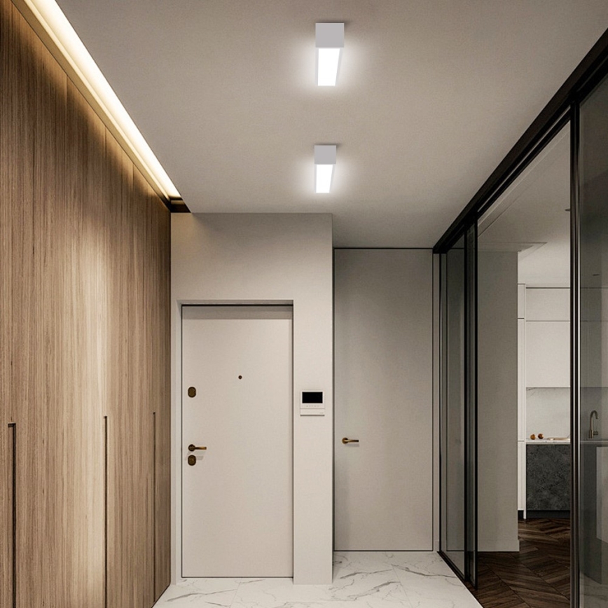 Immax NEO 07257L - Iluminação de teto LED com regulação NEO LITE LUNGO LED/20W/230V 3000-6000K Wi-Fi Tuya branco + comando