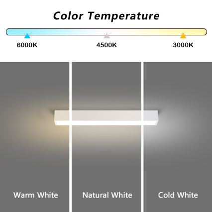 Immax NEO 07257L - Iluminação de teto LED com regulação NEO LITE LUNGO LED/20W/230V 3000-6000K Wi-Fi Tuya branco + comando