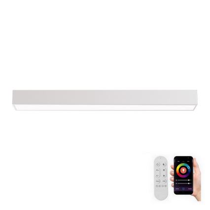 Immax NEO 07258L - Iluminação de teto LED com regulação NEO LITE LUNGO LED/29W/230V 3000-6000K Wi-Fi Tuya branco + comando
