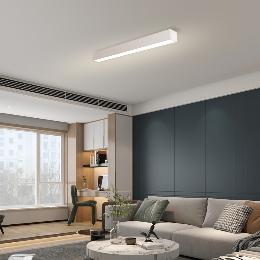 Immax NEO 07258L - Iluminação de teto LED com regulação NEO LITE LUNGO LED/29W/230V 3000-6000K Wi-Fi Tuya branco + comando