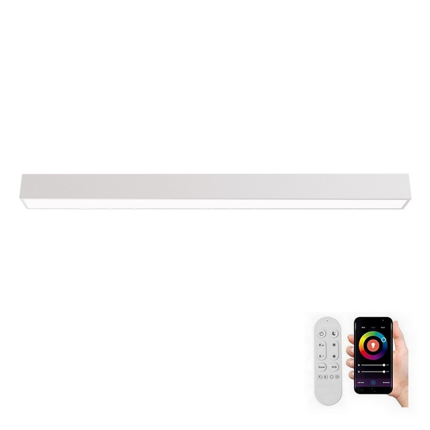 Immax NEO 07259L - Iluminação de teto LED com regulação NEO LITE LUNGO LED/38W/230V 3000-6000K Wi-Fi Tuya branco + comando