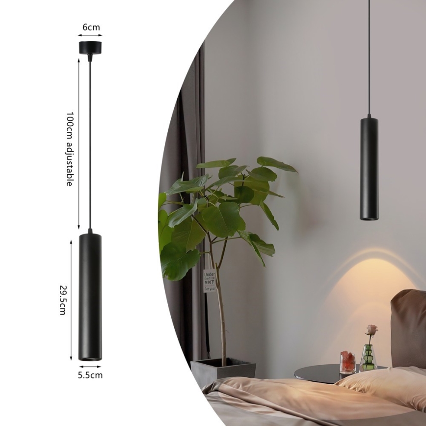Immax NEO 07270W - LED RGB+CCT Candeeiro suspenso com regulação NEO LITE PUNTO 1xGU10/6W/230V Wi-Fi Tuya