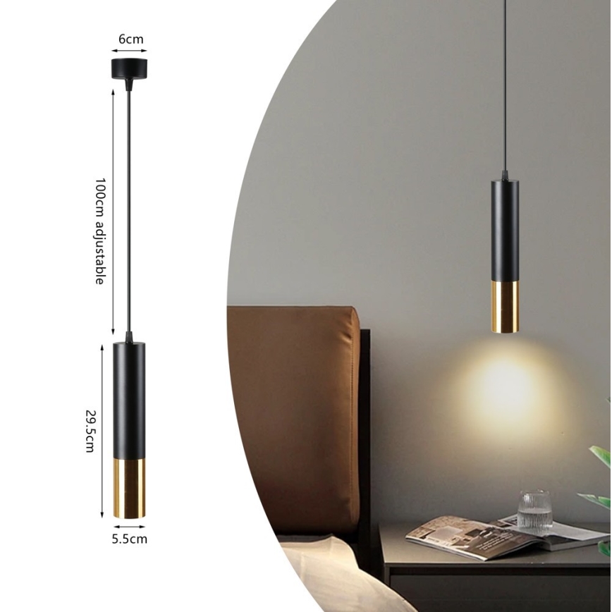 Immax NEO 07273Z - Candeeiro suspenso LED RGB+CCT com regulação NEO PUNTO 1xGU10/4,8W/230V Tuya