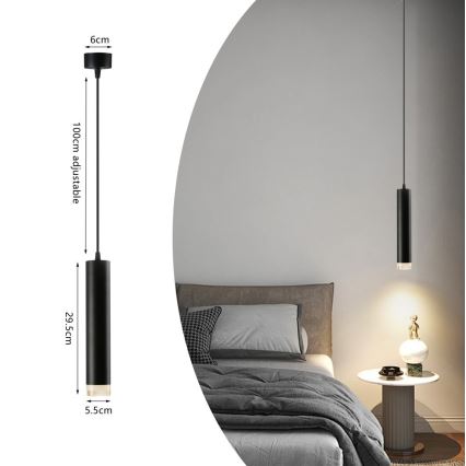Immax NEO 07275Z - Candeeiro suspenso LED RGB+CCT com regulação NEO PUNTO 1xGU10/4,8W/230V Tuya