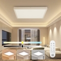Immax NEO 07277L - Iluminação de teto para casa de banho LED com regulação NEO LITE FRAME LED/50W/230V IP44 Wi-Fi Tuya +remote controlo branco