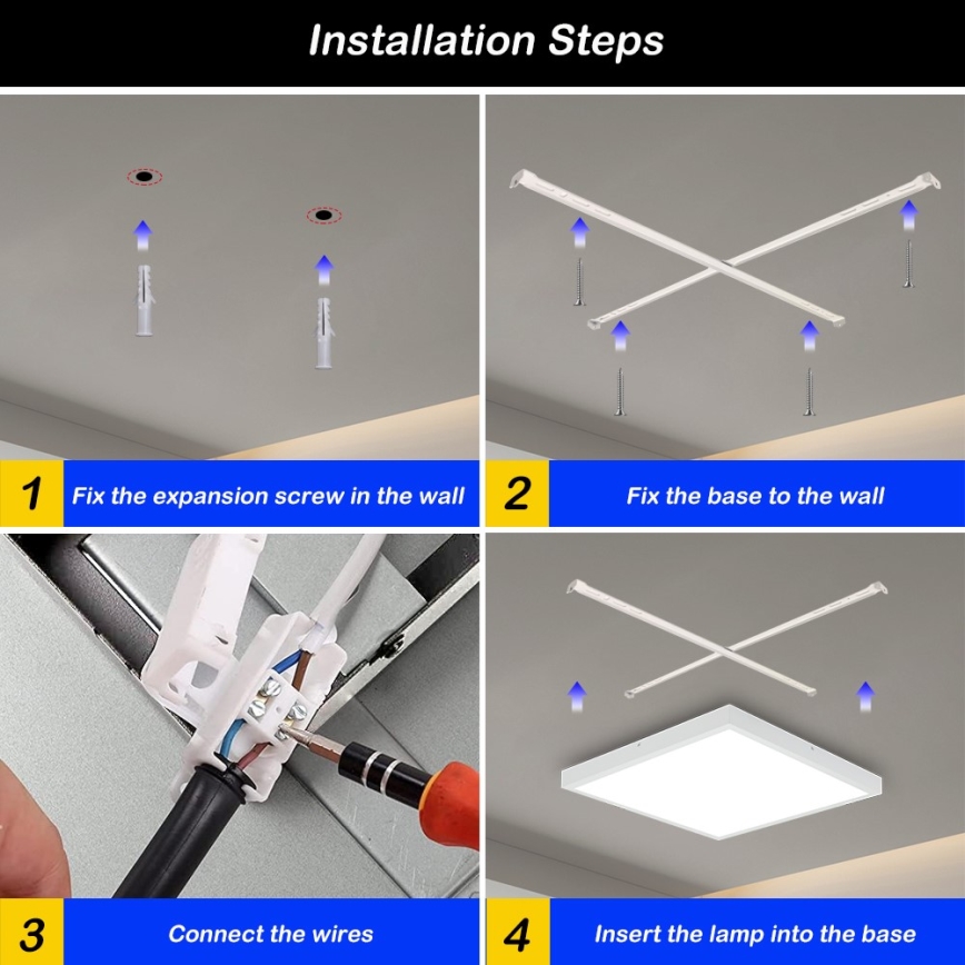 Immax NEO 07277L - Iluminação de teto para casa de banho LED com regulação NEO LITE FRAME LED/50W/230V IP44 Wi-Fi Tuya +remote controlo branco