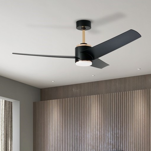 Immax NEO 07280L - Ventoinha de teto LED BEAUTY LED/18W/230V Wi-Fi Tuya preto diâmetro 132 cm + comando