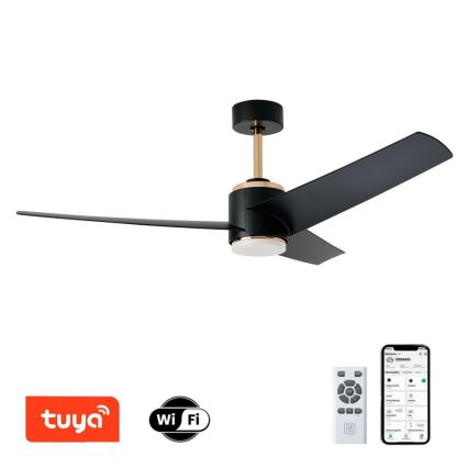 Immax NEO 07280L - Ventoinha de teto LED com regulação BEAUTY LED/18W/230V Wi-Fi Tuya preto + comando