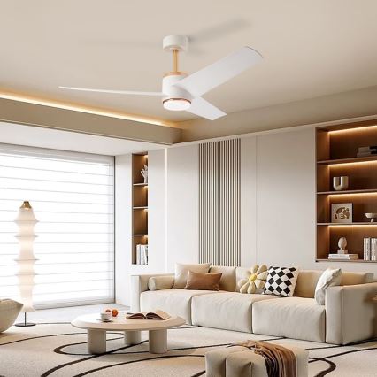 Immax NEO 07281L - Ventilador de tecto regulável LED+CCT BEAUTY LED/18W/230V 3000/4000/6000K Wi‑Fi Tuya + controlo remoto
