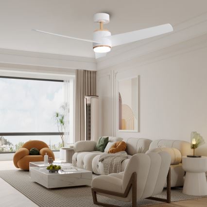 Immax NEO 07281L - Ventilador de tecto regulável LED+CCT BEAUTY LED/18W/230V 3000/4000/6000K Wi‑Fi Tuya + controlo remoto