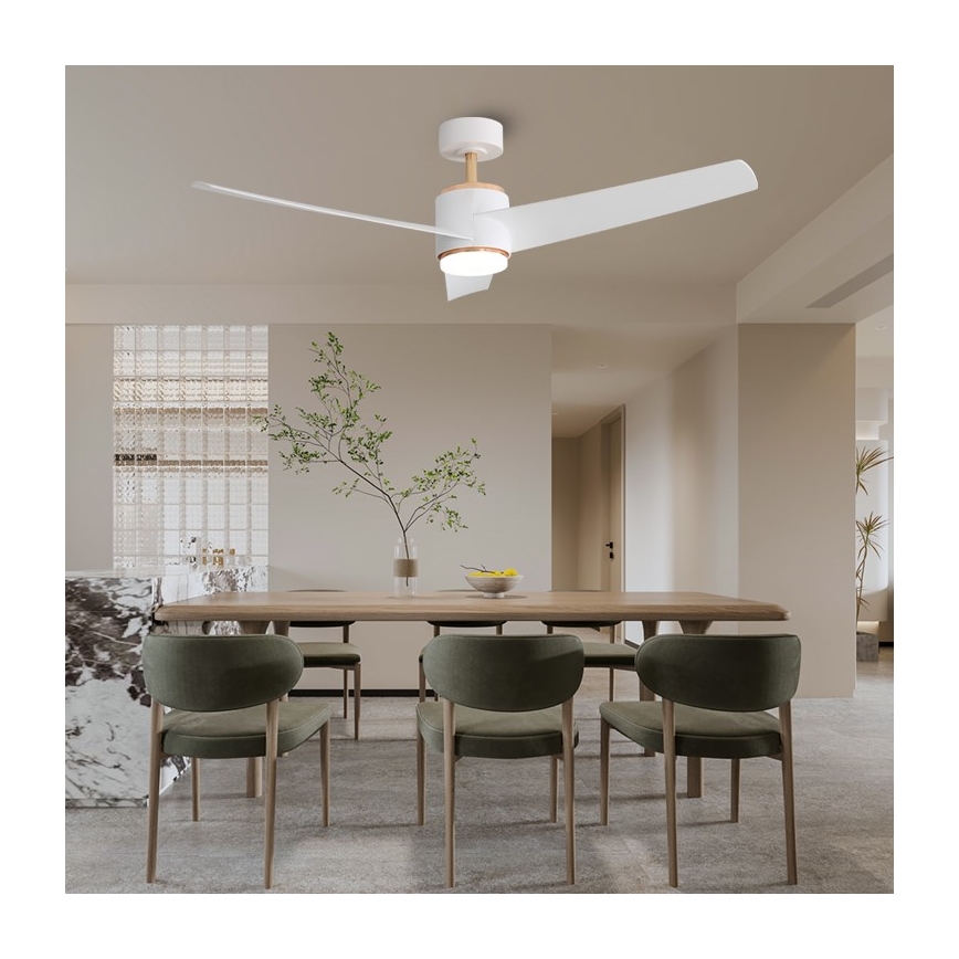 Immax NEO 07281L - Ventilador de tecto regulável LED+CCT BEAUTY LED/18W/230V 3000/4000/6000K Wi‑Fi Tuya + controlo remoto