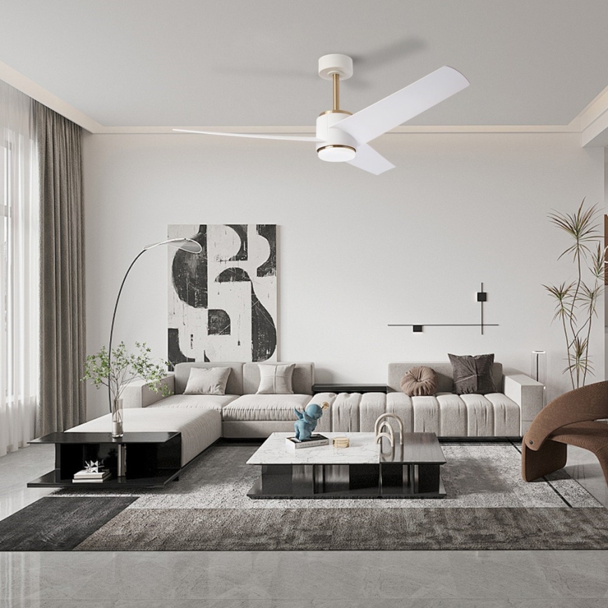 Immax NEO 07281L - Ventilador de tecto regulável LED+CCT BEAUTY LED/18W/230V 3000/4000/6000K Wi‑Fi Tuya + controlo remoto
