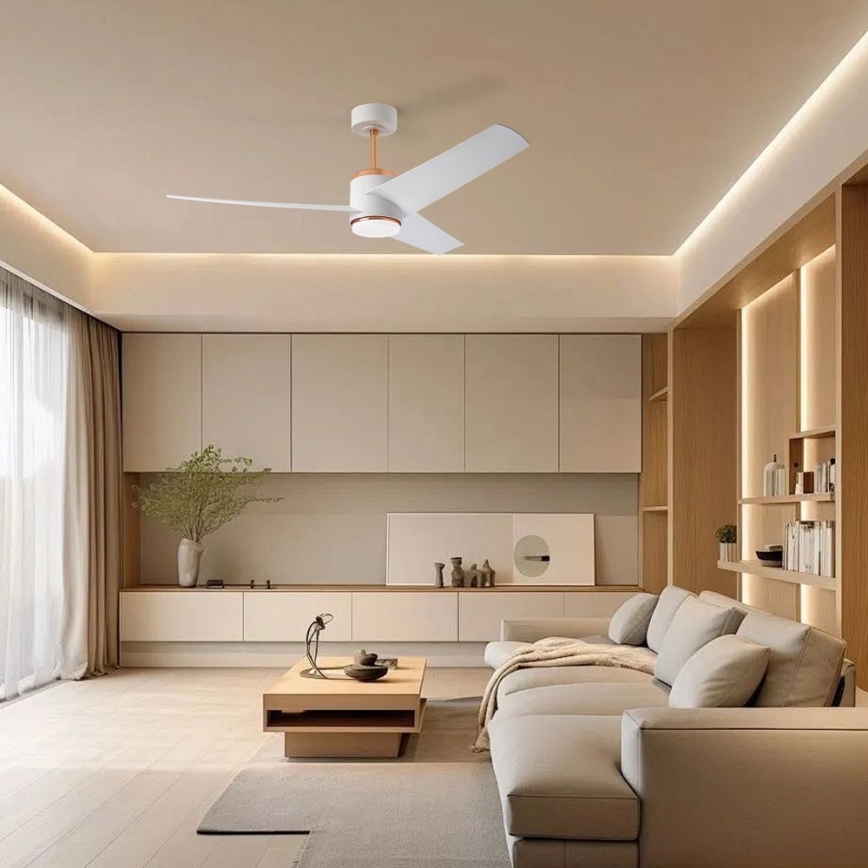 Immax NEO 07281L - Ventilador de tecto regulável LED+CCT BEAUTY LED/18W/230V 3000/4000/6000K Wi‑Fi Tuya + controlo remoto