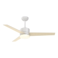 Immax NEO 07284L - Ventilador de tecto dimerizável LED+CCT VARIABLE LED/24W/230V 3000/4000/6000K Wi-Fi Tuya + controlo remoto