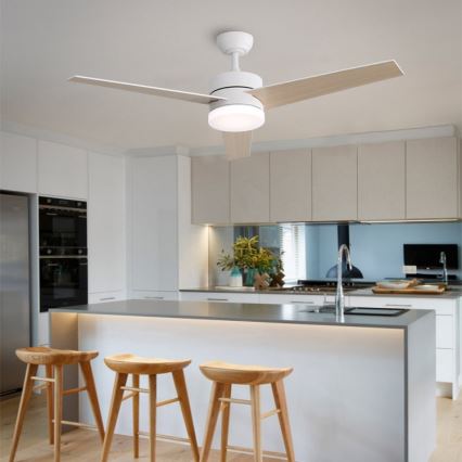 Immax NEO 07284L - Ventilador de tecto dimerizável LED+CCT VARIABLE LED/24W/230V 3000/4000/6000K Wi-Fi Tuya + controlo remoto