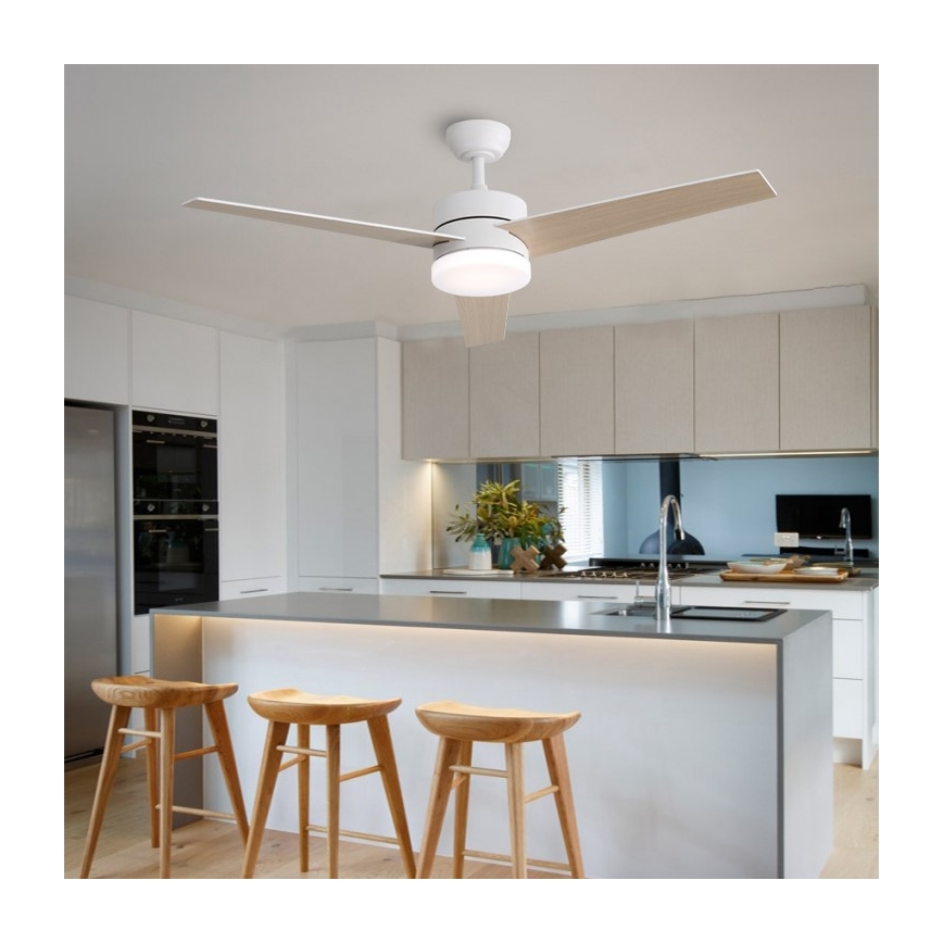 Immax NEO 07284L - Ventilador de tecto dimerizável LED+CCT VARIABLE LED/24W/230V 3000/4000/6000K Wi-Fi Tuya + controlo remoto