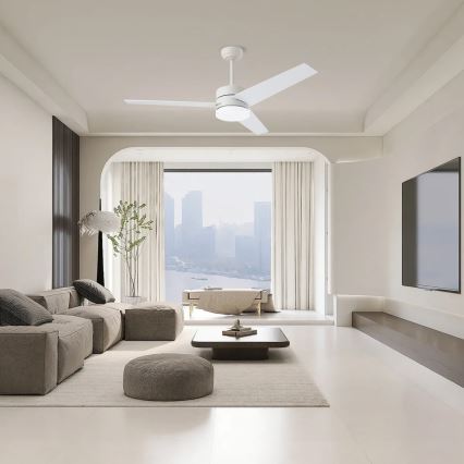 Immax NEO 07284L - Ventilador de tecto dimerizável LED+CCT VARIABLE LED/24W/230V 3000/4000/6000K Wi-Fi Tuya + controlo remoto